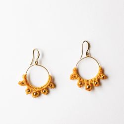 Étoile - Chic Bohemian Earrings - Tangerine Color