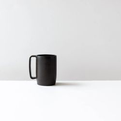 Tall Stoneware Coffee Mug