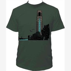 Men's green T-shirt - Atwater Market design