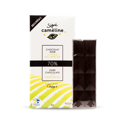 Chocolat noir 70% à l'huile de caméline